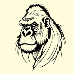 Doddle Gorilla Tattoo