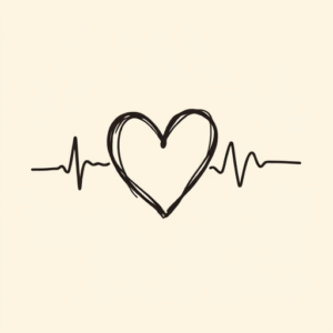 Doddle Heartbeat Tattoo