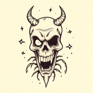 Doddle Horror Tattoo