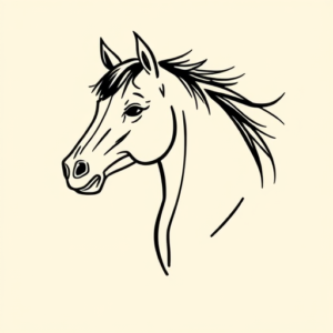 Doddle Horse Tattoo