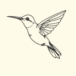 Doddle Hummingbird Tattoo