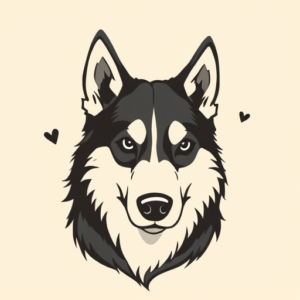 Doddle Husky Tattoo