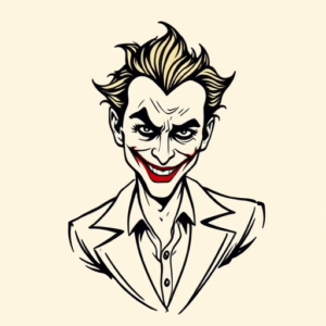 Doddle Joker Tattoo