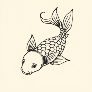 Doddle Koi Tattoo