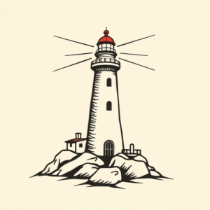 Doddle Lighthouse Tattoo