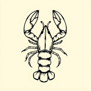 Doddle Lobster Tattoo