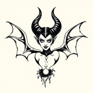 Doddle Maleficent Tattoo