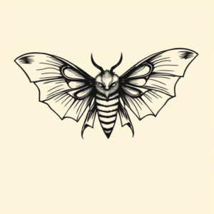 Doddle Mothman Tattoo