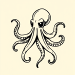 Doddle Octopus Tattoo