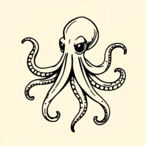 Doddle Octopus Tattoo