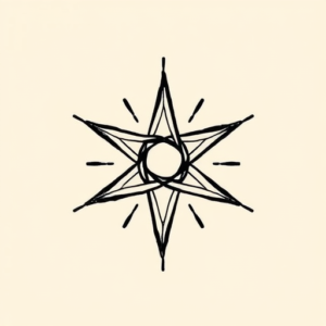 Doddle Pentagram Tattoo