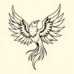 Doddle Phoenix Tattoo