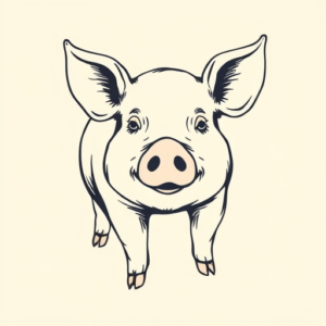 Doddle Pig Tattoo