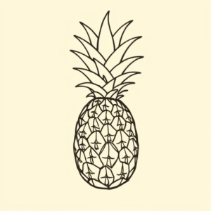 Doddle Pineapple Tattoo