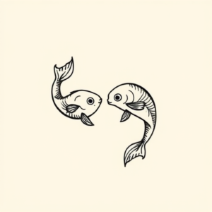 Doddle Pisces Tattoo