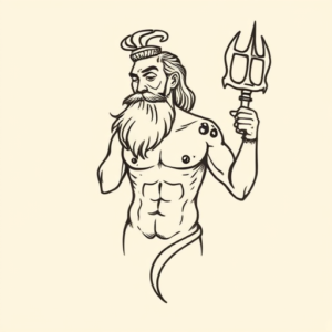 Doddle Poseidon Tattoo