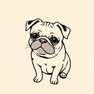 Doddle Pug Tattoo