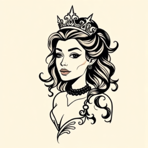 Doddle Queen Tattoo