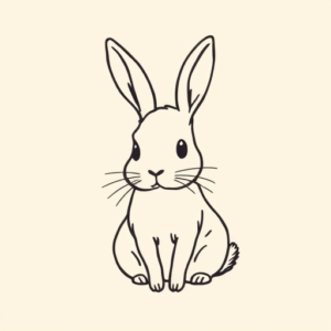 Doddle Rabbit Tattoo