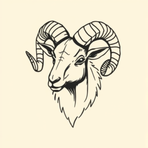 Doddle Ram Tattoo