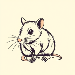 Doddle Rat Tattoo