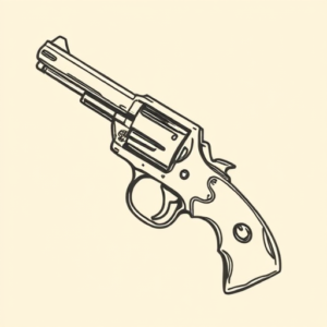 Doddle Revolver Tattoo