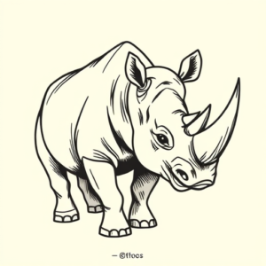 Doddle Rhino Tattoo