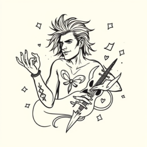 Doddle Rockstar Tattoo
