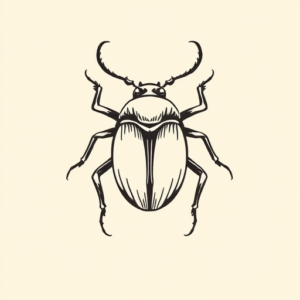 Doddle Scarab Tattoo