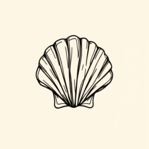 Doddle Seashell Tattoo