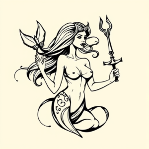 Doddle Siren Tattoo
