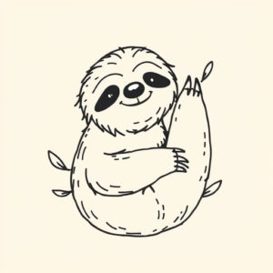 Doddle Sloth Tattoo