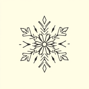 Doddle Snowflake Tattoo