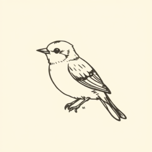 Doddle Sparrow Tattoo