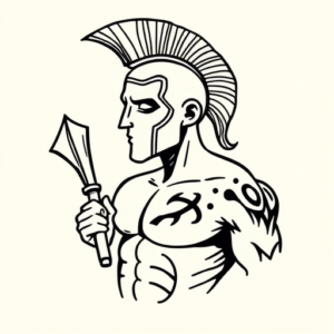 Doddle Spartan Tattoo