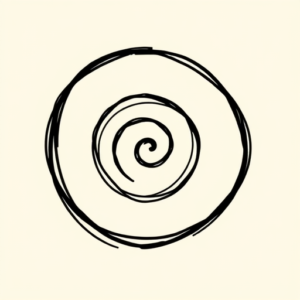 Doddle Spiral Tattoo