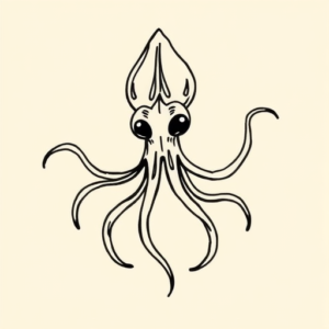 Doddle Squid Tattoo