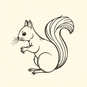 Doddle Squirrel Tattoo