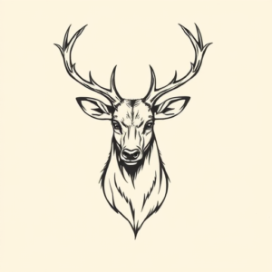 Doddle Stag Tattoo