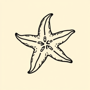 Doddle Starfish Tattoo