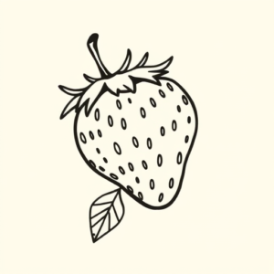 Doddle Strawberry Tattoo