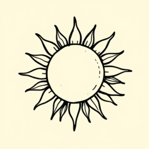 Doddle Sun Tattoo