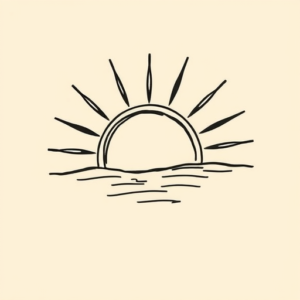 Doddle Sunrise Tattoo