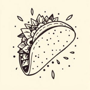Doddle Taco Tattoo