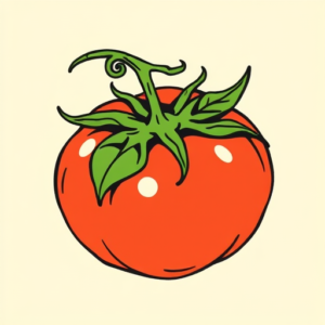 Doddle Tomato Tattoo