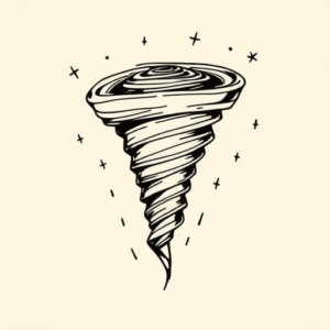 Doddle Tornado Tattoo