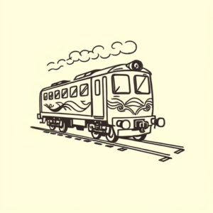 Doddle Train Tattoo