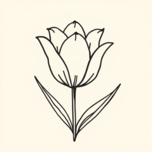 Doddle Tulip Tattoo