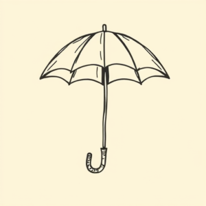 Doddle Umbrella Tattoo