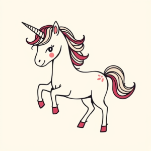 Doddle Unicorn Tattoo